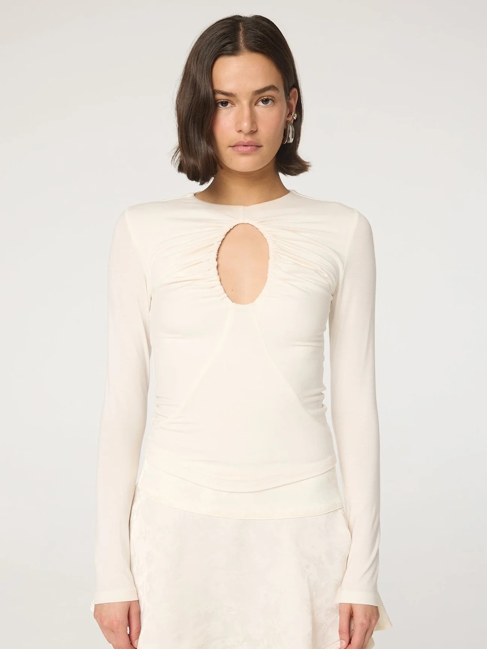 NWT The Line By K Demi Top in Vanilla - S & M